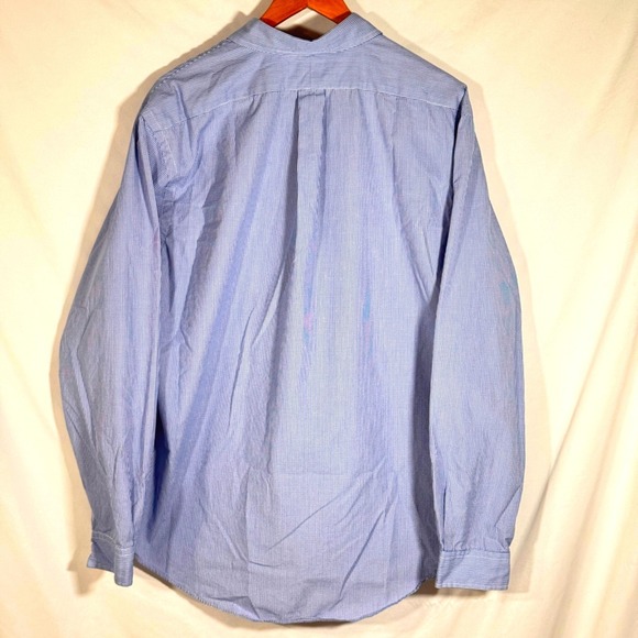 Ralph Lauren Men's‎ XL Custom Fit Button-up Long Sleeve Blue Gingham Check - Picture 6 of 8